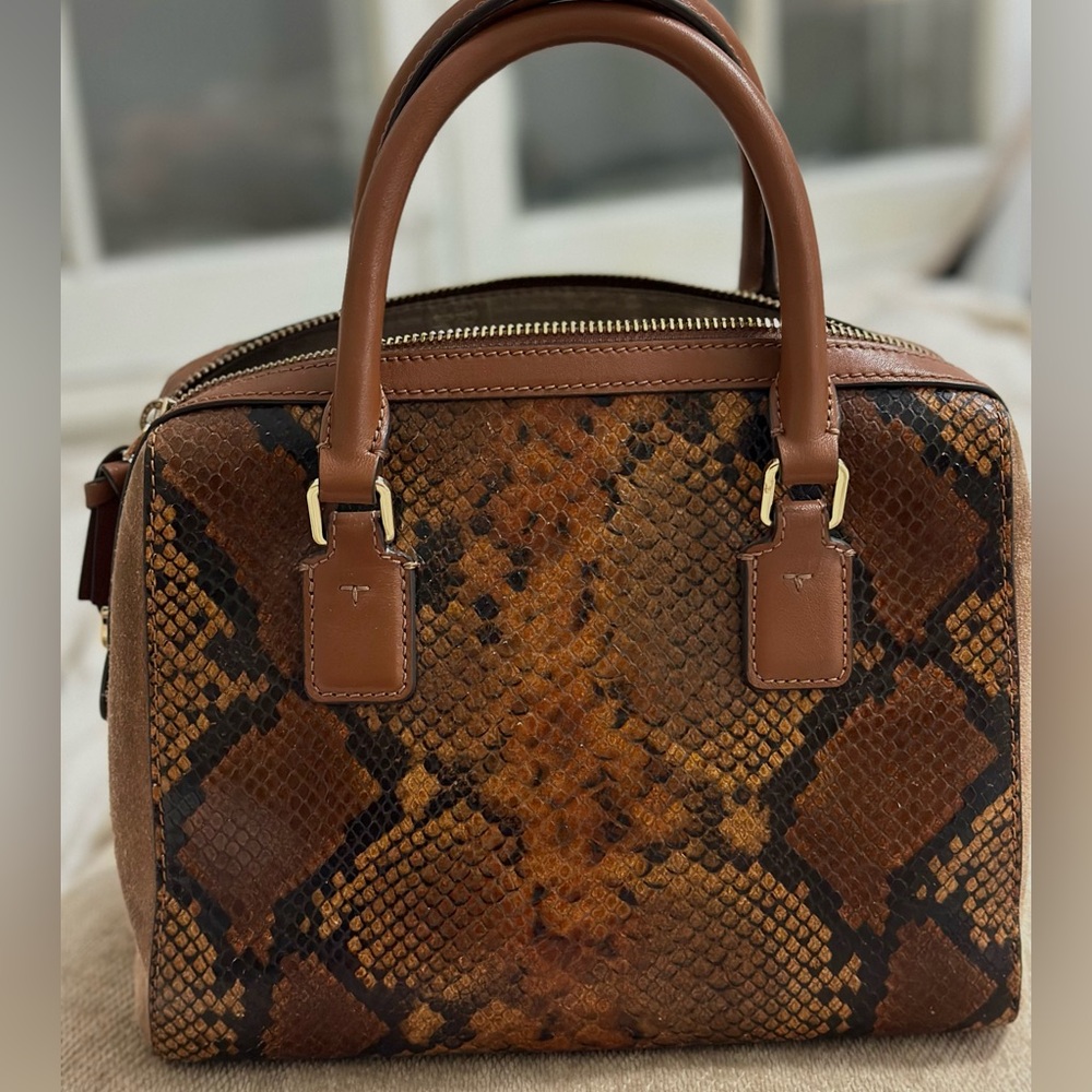 Tory Burch Tan and Brown Snake Print Crossbody Bag Set - Picture 7 of 10